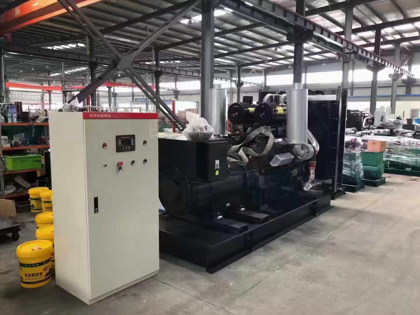张家口柴油发电机组负载测试时，若出现异常运行状态应如何处理？